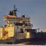 Icebreaker Oden during her 1991 scientific voyage to the North Pole. (1991)